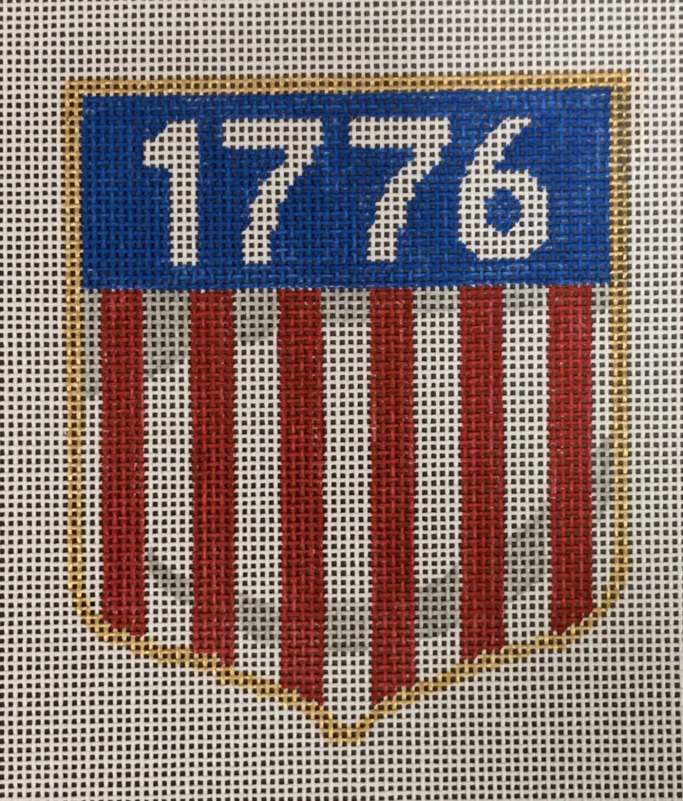 Patriotic Ornaments - 1776 Shield - The Flying Needles