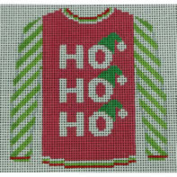 Ho Ho Ho Pink with Green Hats Sweater - The Flying Needles