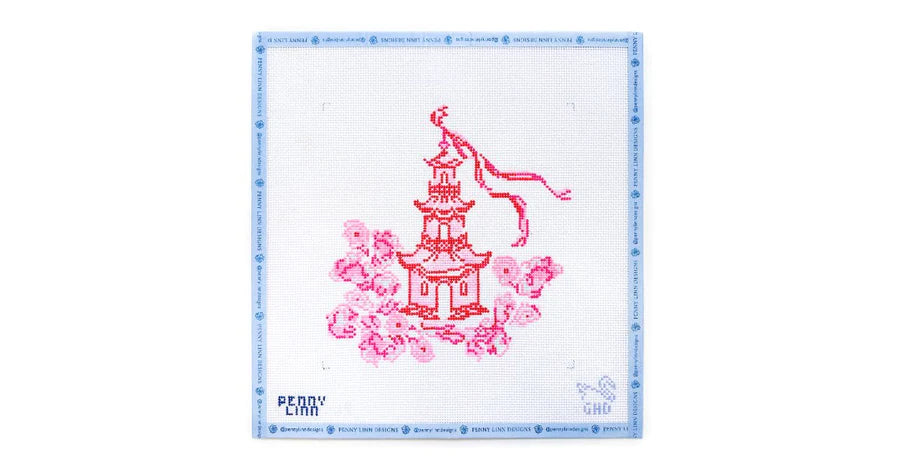 Pink Cherry Blossom Pagoda - The Flying Needles