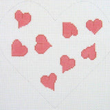 Pink Heart Pillow - The Flying Needles