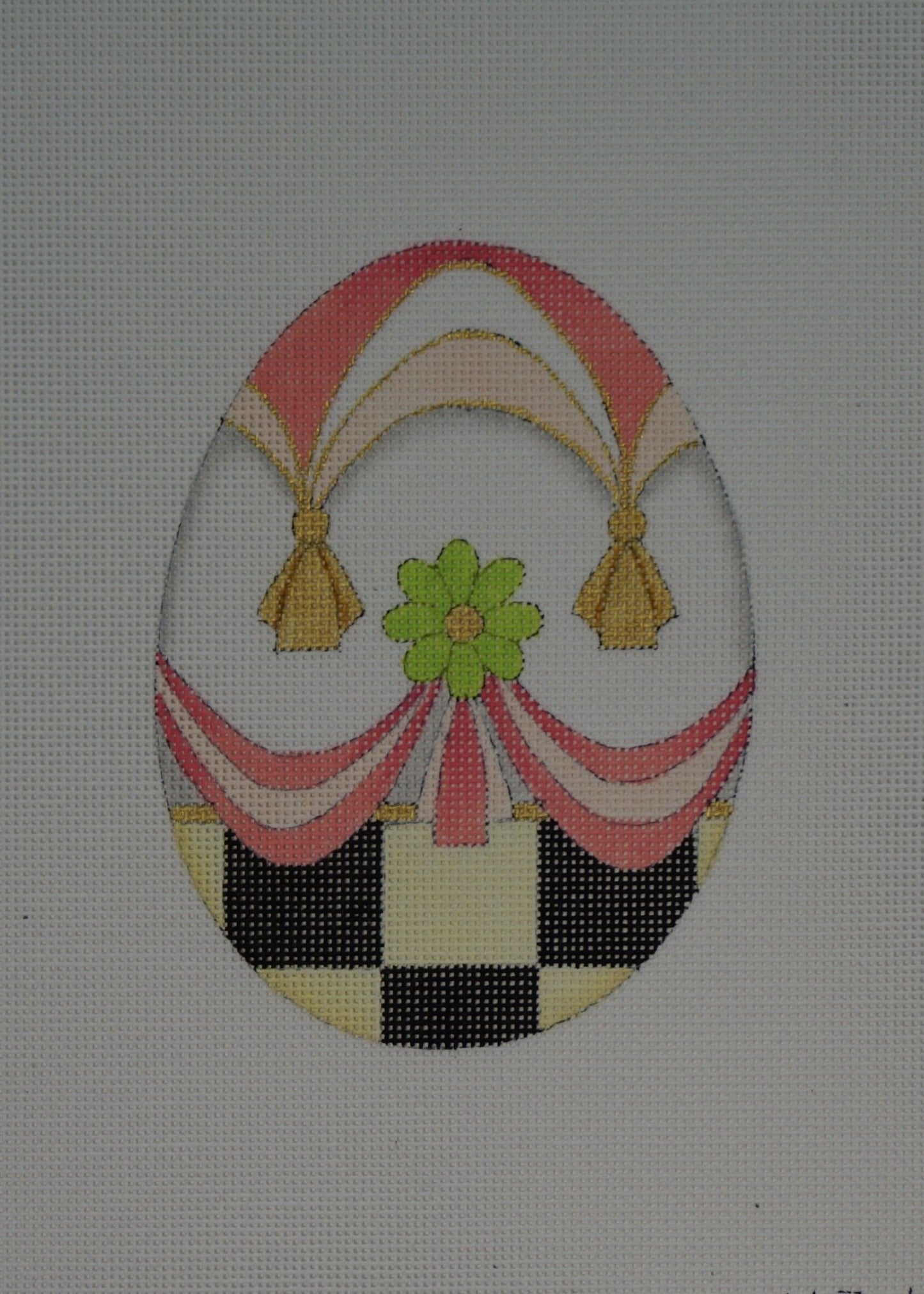 5 Inch Checkered Egg - The Flying Needles
