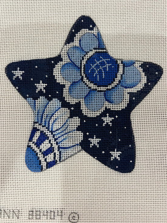 Blue Star - Large Flowers & Stars Patti Mann Flying Needles