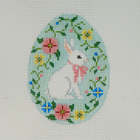 Bunny in Flower Vine Egg - The Flying Needles