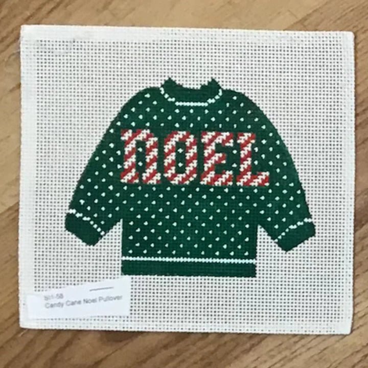 Load image into Gallery viewer, Candy Cane Noel Pullover - The Flying Needles

