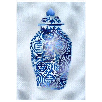 Chinoiserie Blue Jar - The Flying Needles