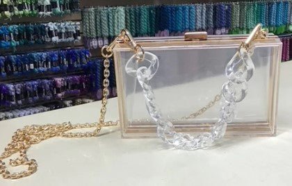 Clear Acrylic Clutch - The Flying Needles