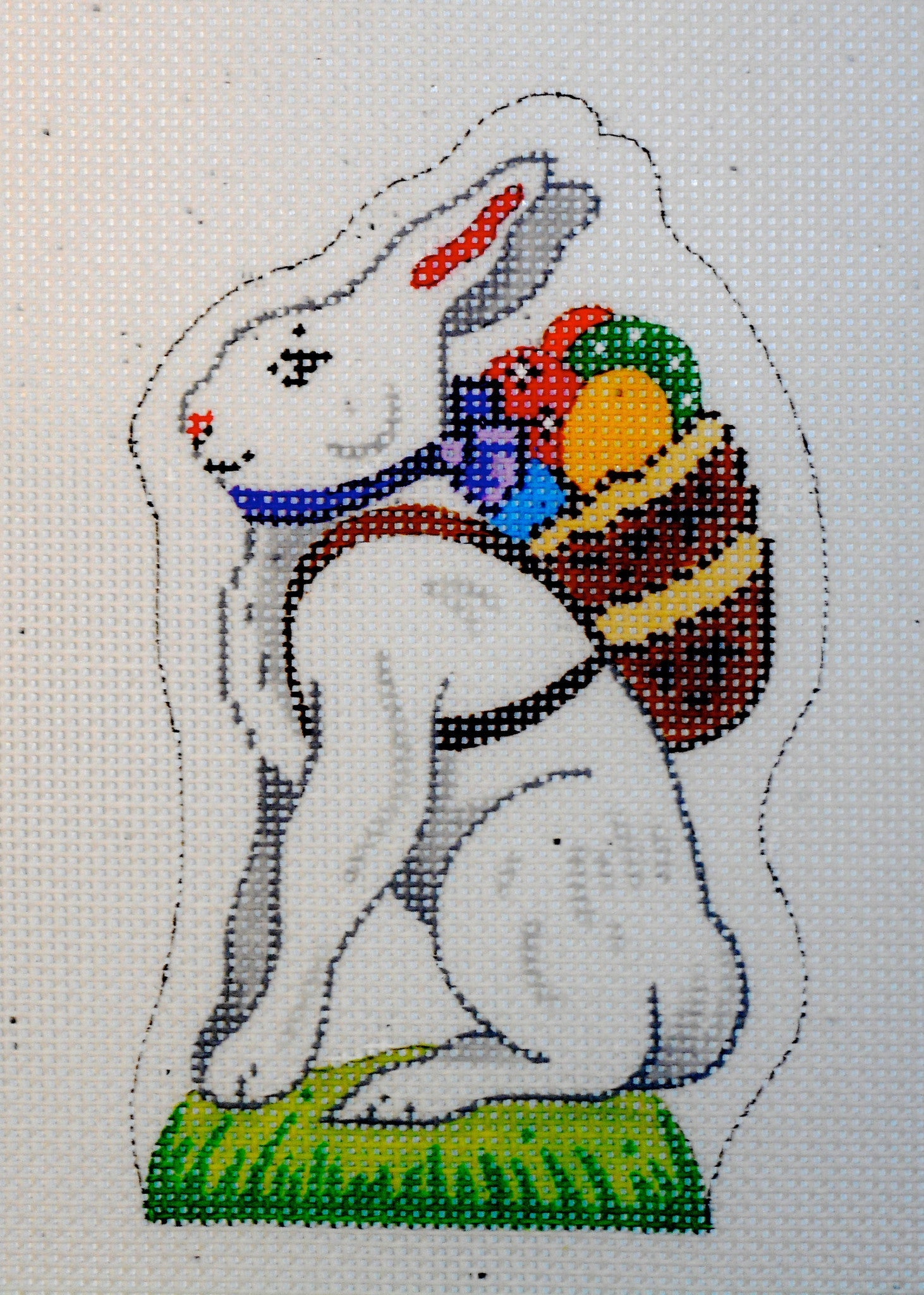 Easter Bunny with Backpack - The Flying Needles