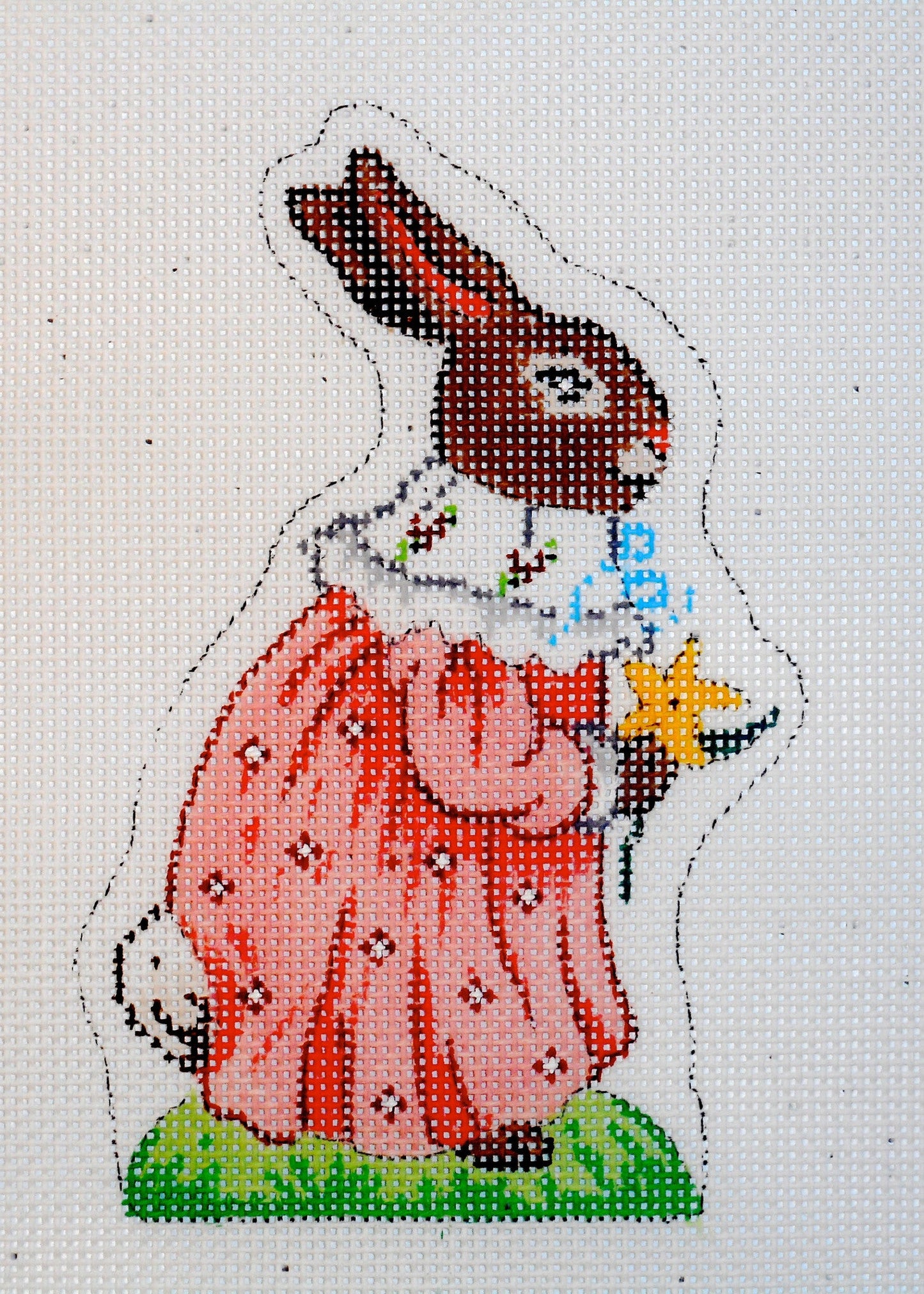 Easter Bunny with Pink Coat - The Flying Needles