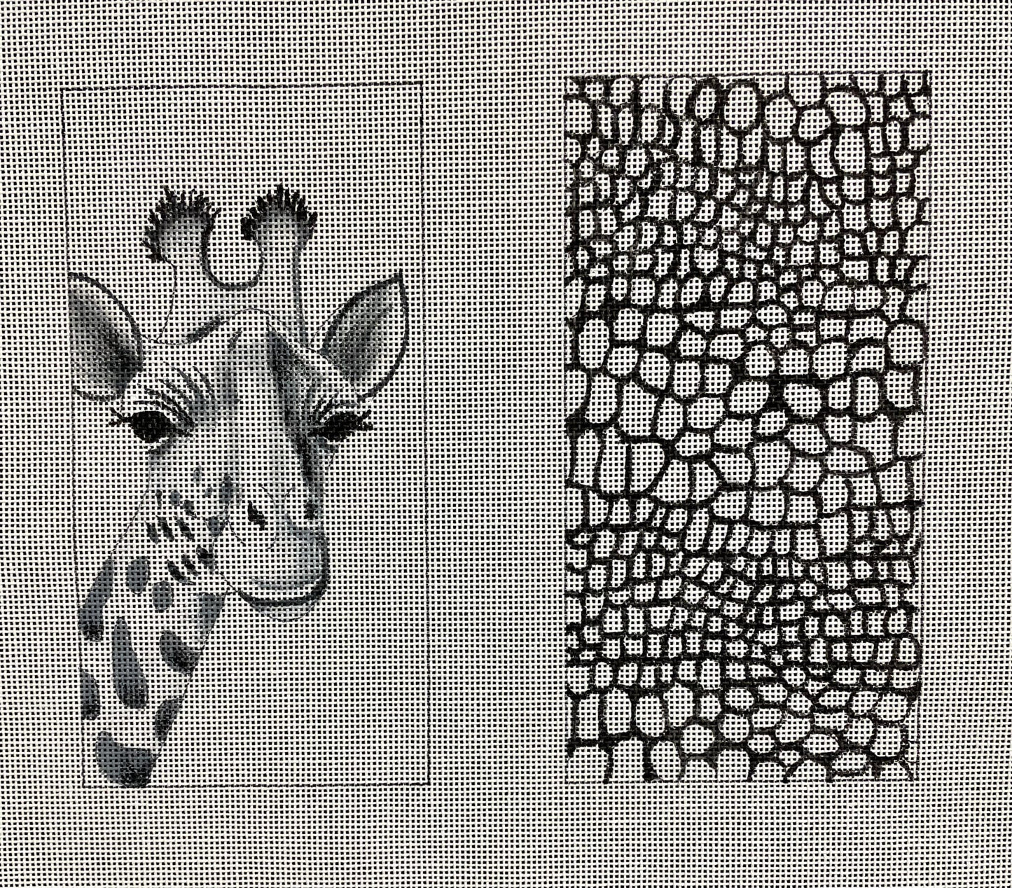 Load image into Gallery viewer, Eyeglasses Case-Black and White Giraffe - The Flying Needles
