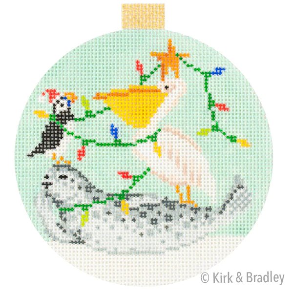 Festive Sea Friends - Sea Lion, Penguin, Pelican - The Flying Needles