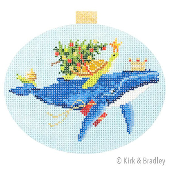 Festive Sea Friends - Whale, Sea Turtle, Snail - The Flying Needles