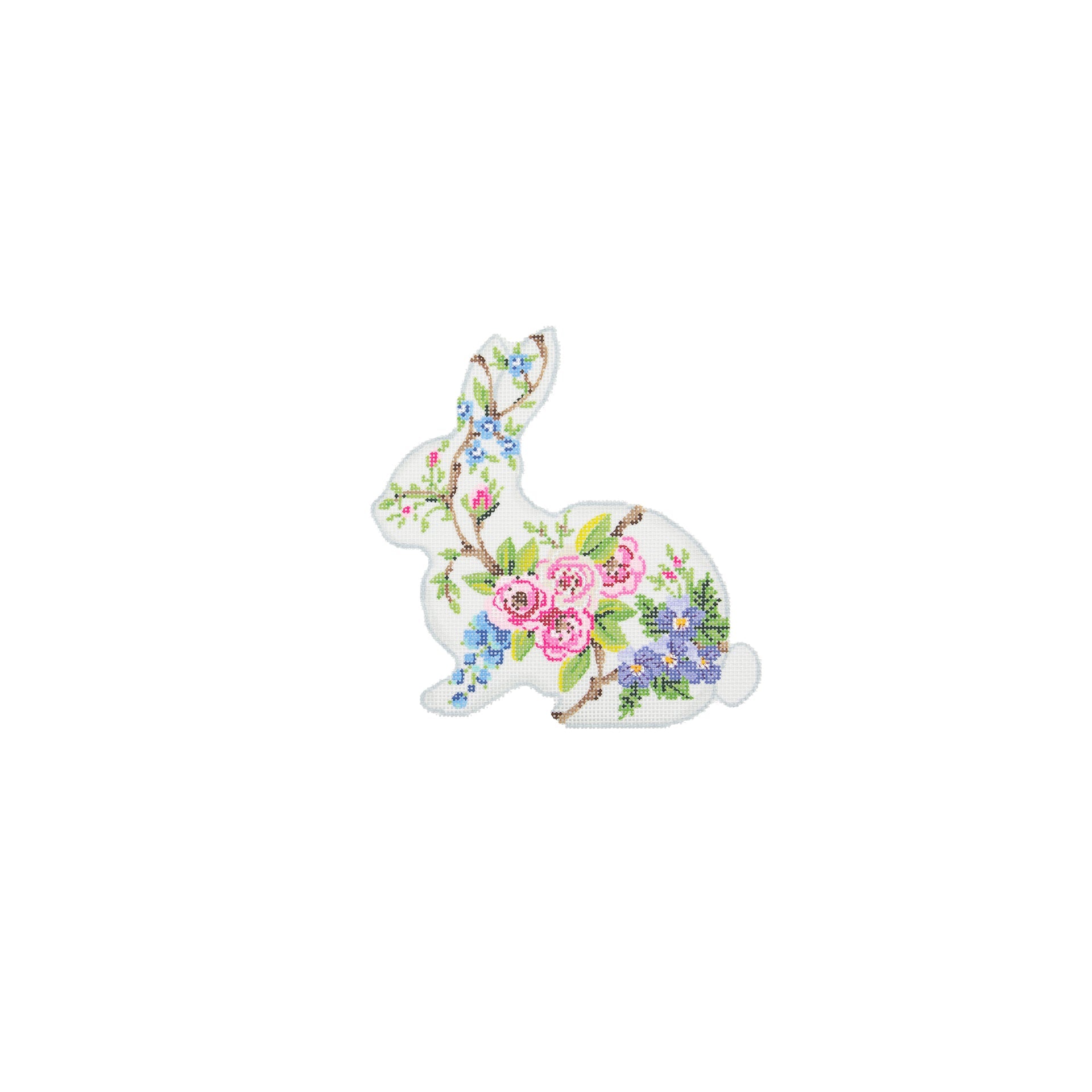 Floral Patterned Bunny - The Flying Needles