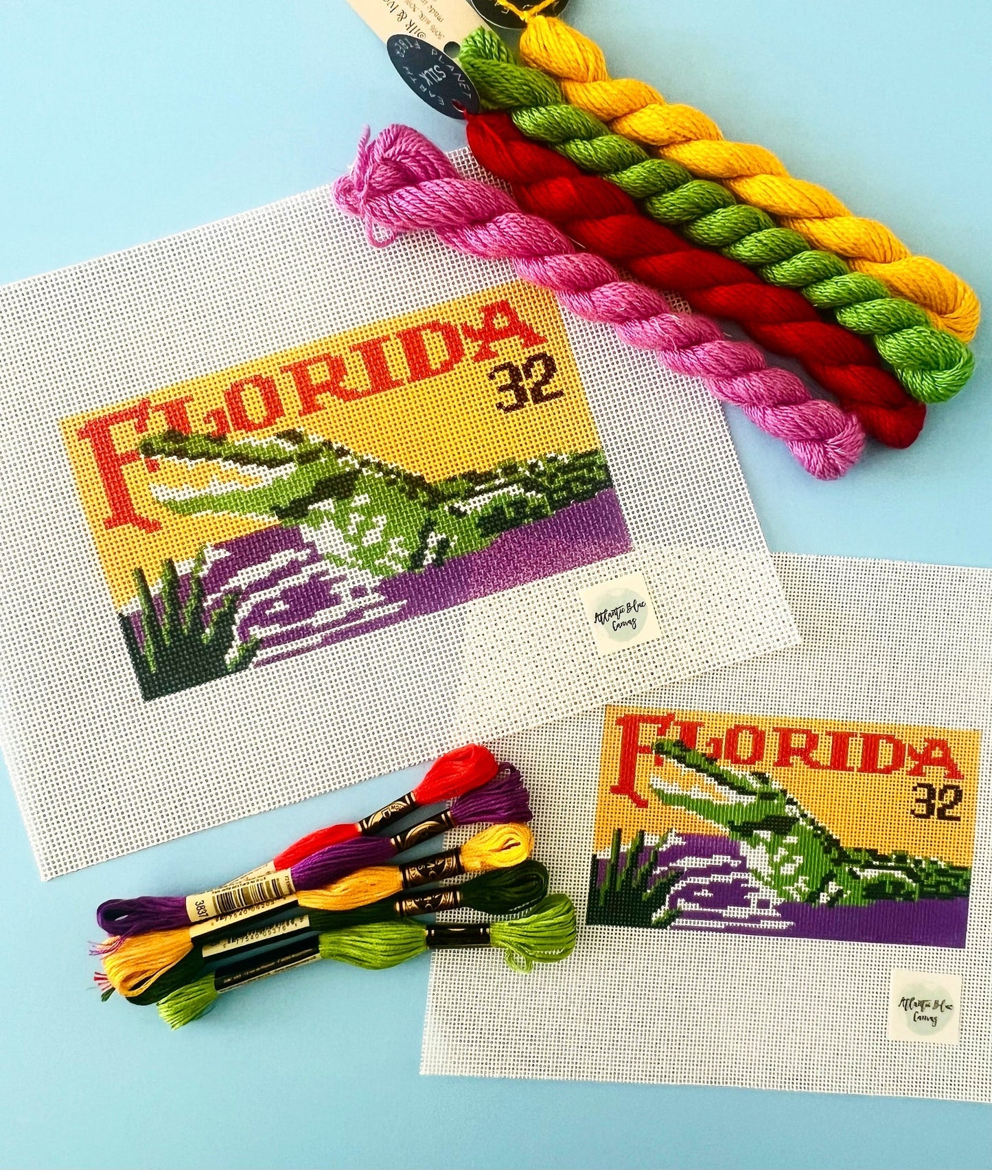 Florida Alligator Stamp - The Flying Needles