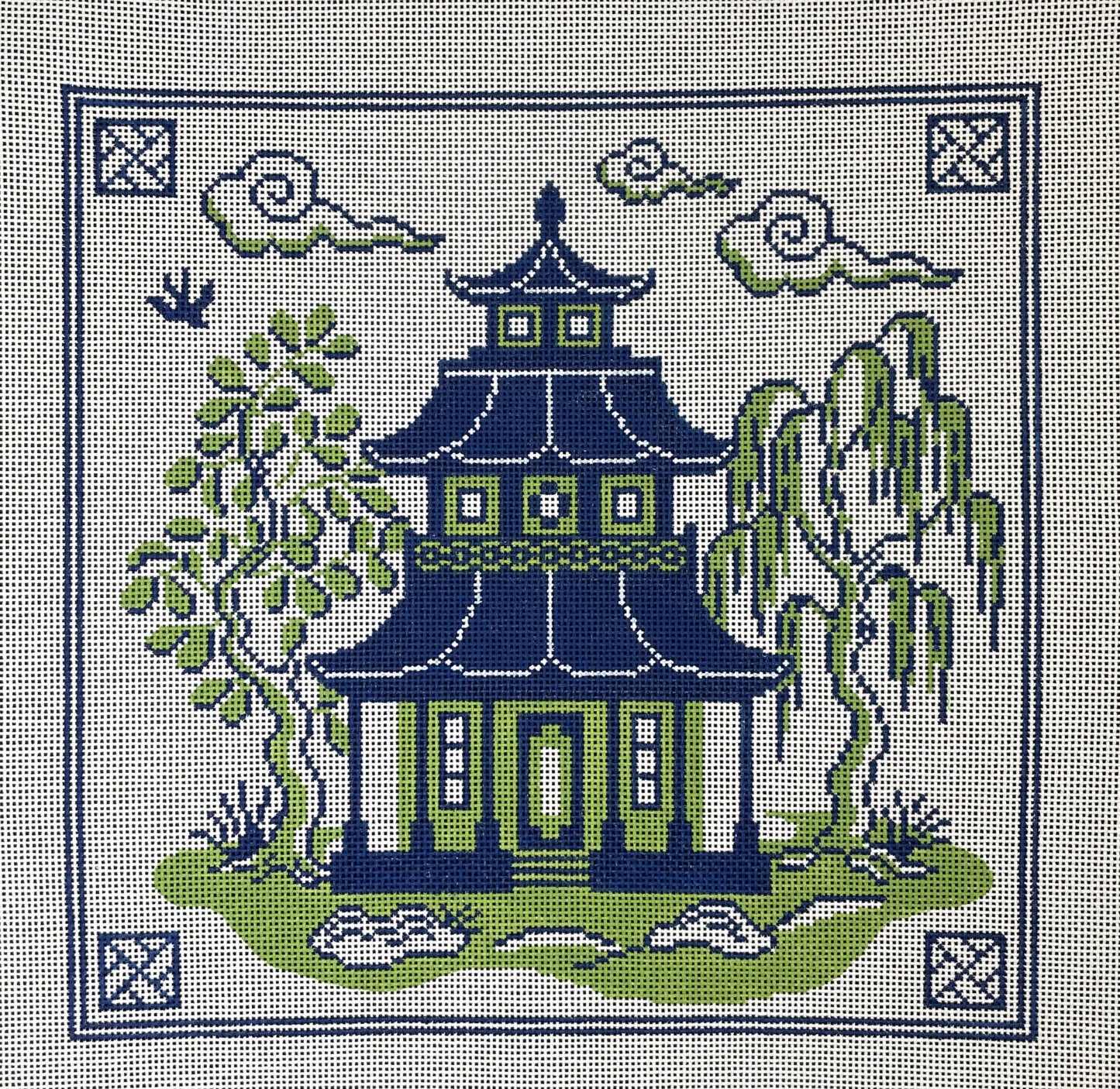 Green & Blue Pagoda - The Flying Needles