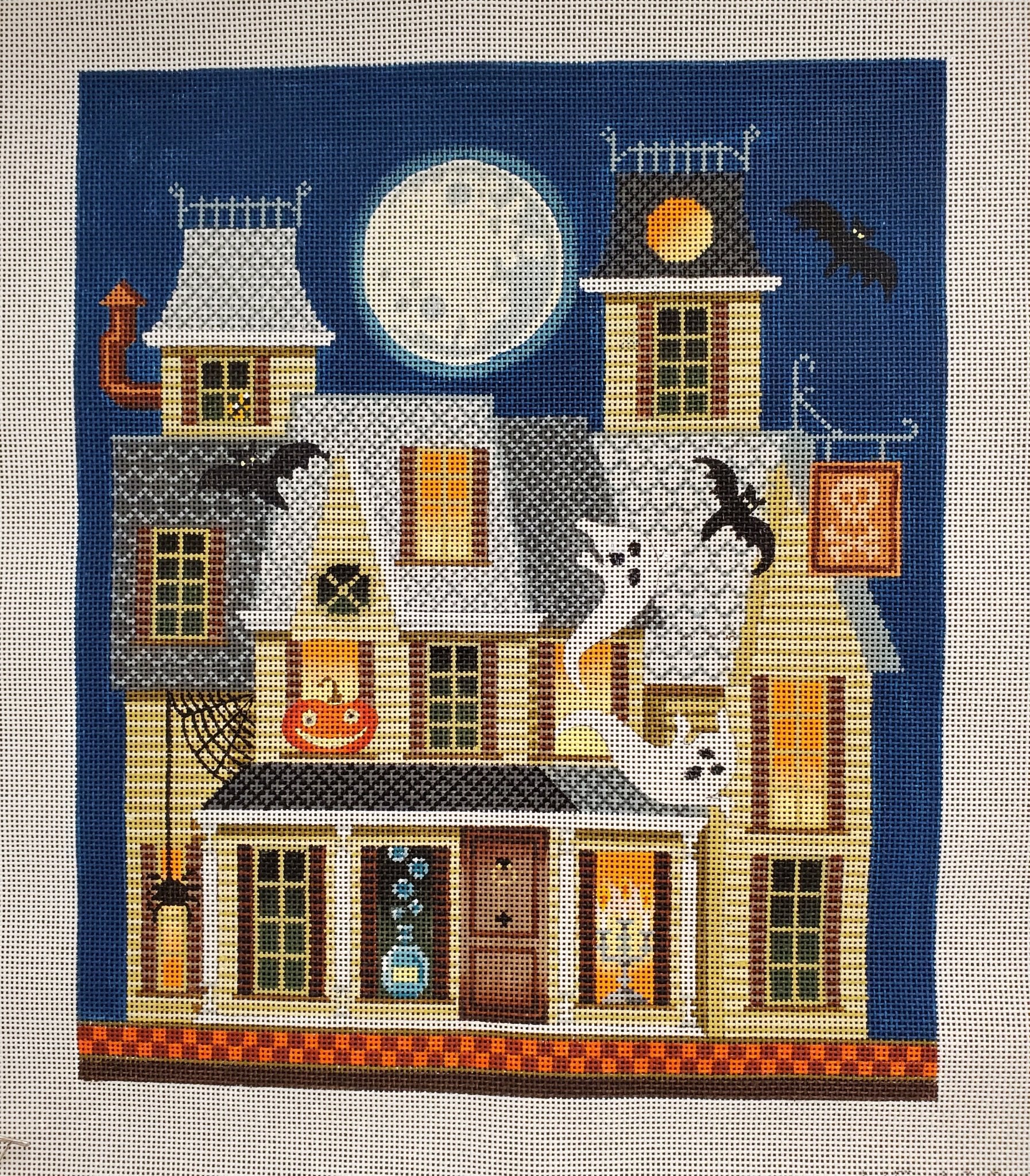 Halloween House with 10 Windows - The Flying Needles