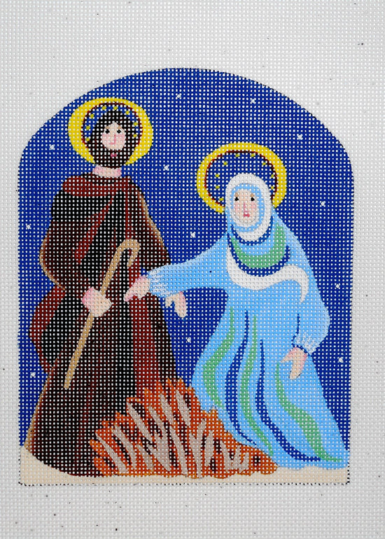 Load image into Gallery viewer, Holy Family- Mary and Joseph- by Melissa Shirley - The Flying Needles
