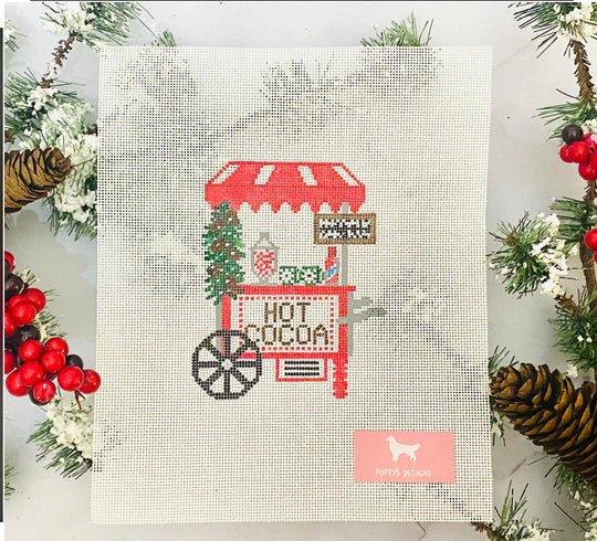 Hot Cocoa Cart Canvas - The Flying Needles