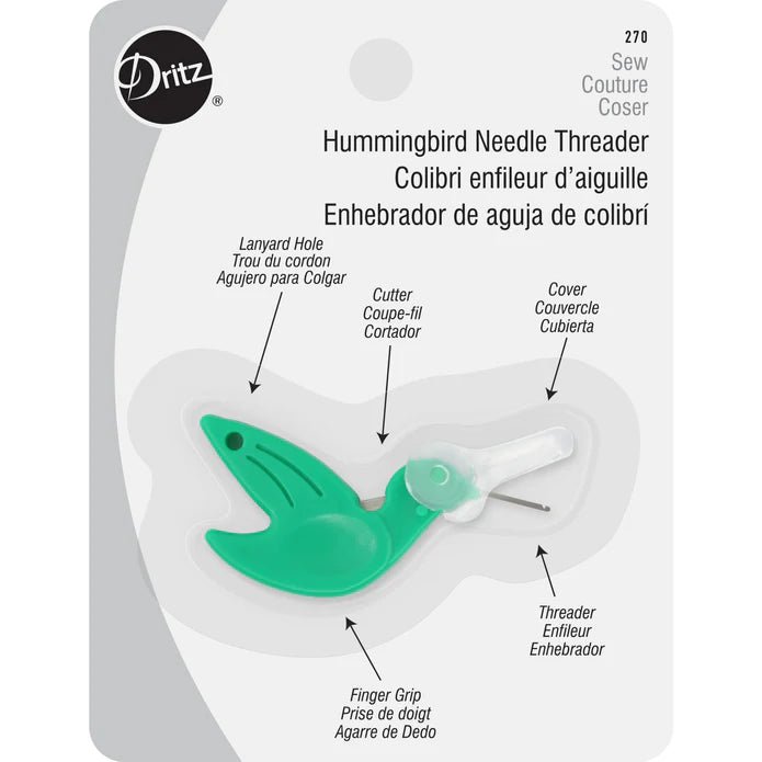 Hummingbird Needle Threader - The Flying Needles