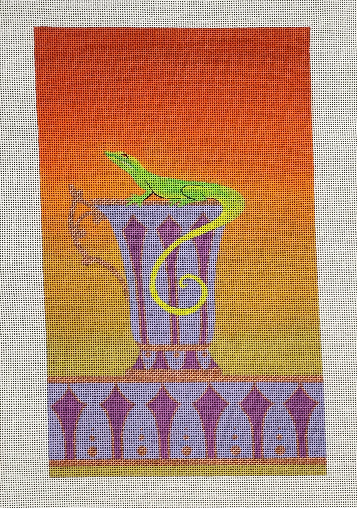 Lizard on a Tea Cup - The Flying Needles