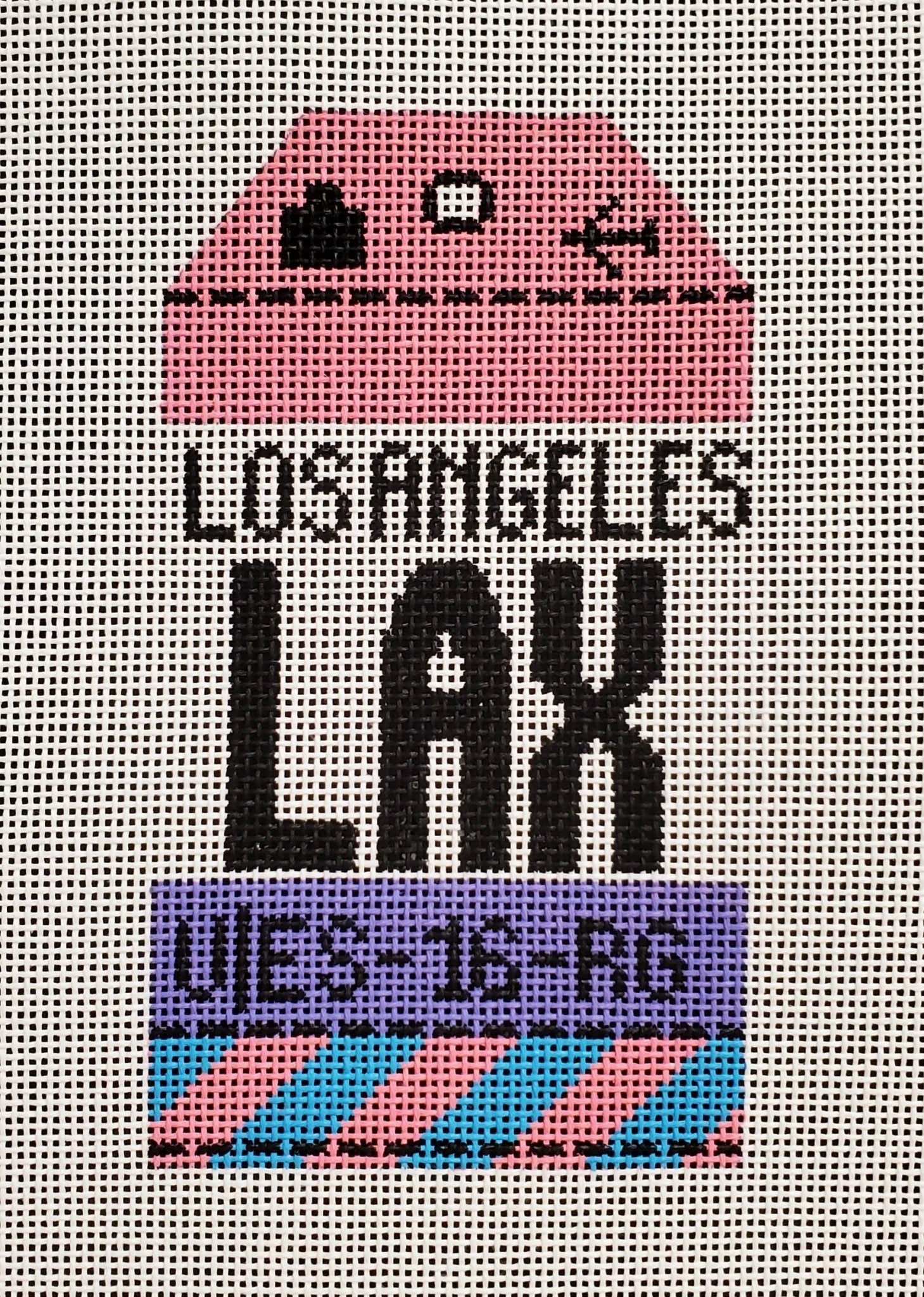 Los Angeles Luggage Tag - The Flying Needles