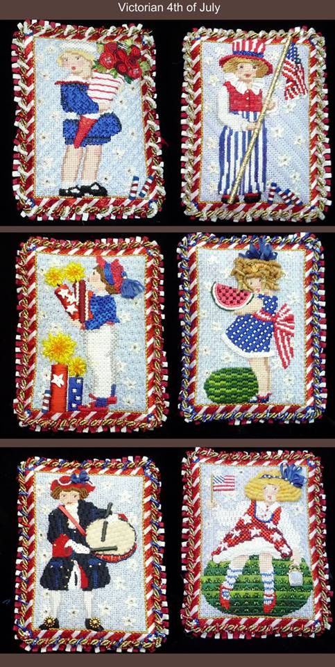 Melissa Shirley 4th of July Children Stitch Guide - The Flying Needles