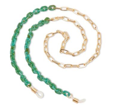 Peepers Colorblock Link Chain - Turquoise - The Flying Needles