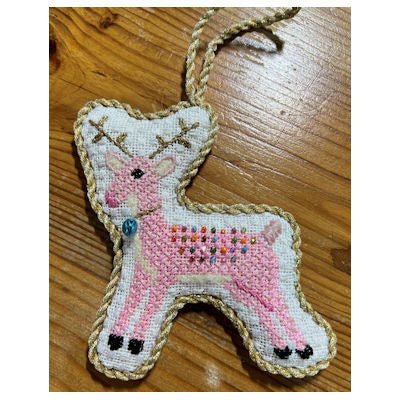 Pink Reindeer Ornament Kit - The Flying Needles
