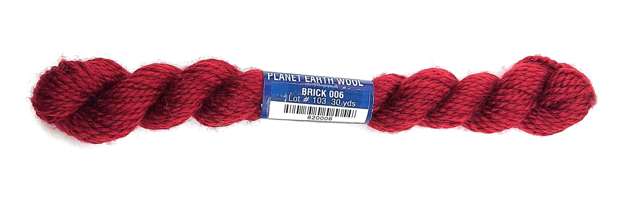 Planet Earth Wool 006 Brick - The Flying Needles