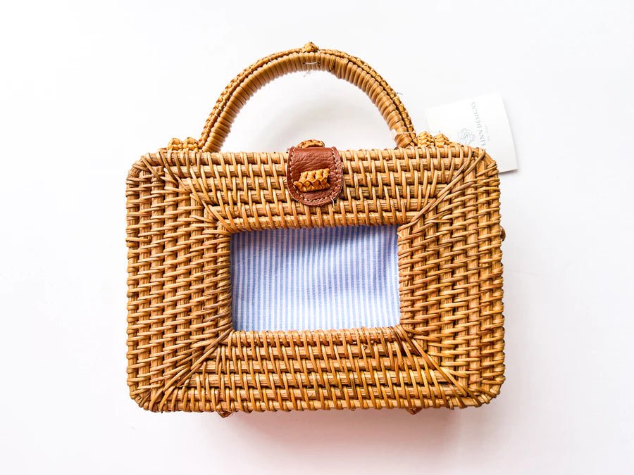 Load image into Gallery viewer, PLD 2x4 Rectangle Wicker Bag - The Flying Needles
