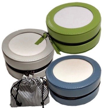 Load image into Gallery viewer, Round Jewelry Case - 5&amp;quot; - The Flying Needles
