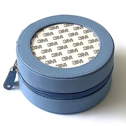 Load image into Gallery viewer, Round Leather Case - 5&amp;quot; - The Flying Needles
