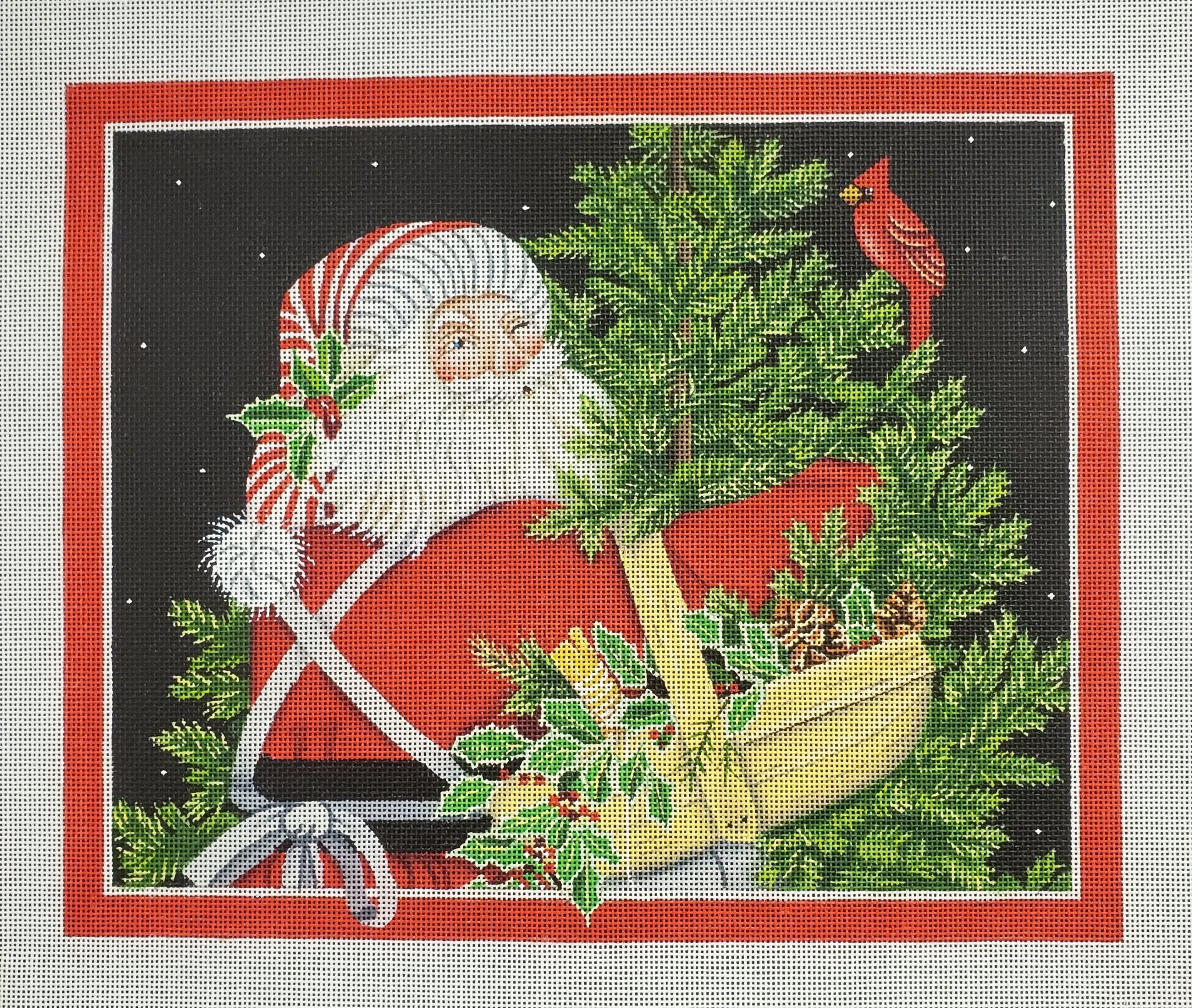 Santa and the Cardinal - The Flying Needles