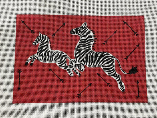 Scalamandre Leaping Zebras & Arrows Clutch - The Flying Needles