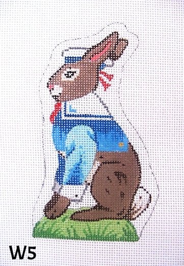 Standing Brown Bunny/ Sailor Suit - The Flying Needles