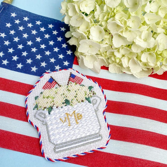 Stitch Style Patriotic Floral Arrangement - The Flying Needles