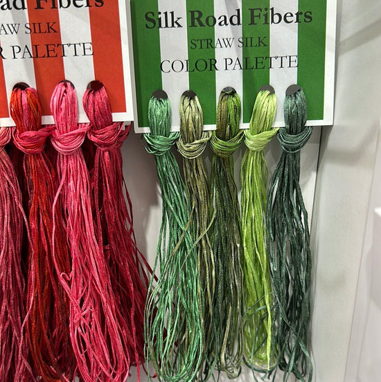 Straw Silk Palette - Green - The Flying Needles