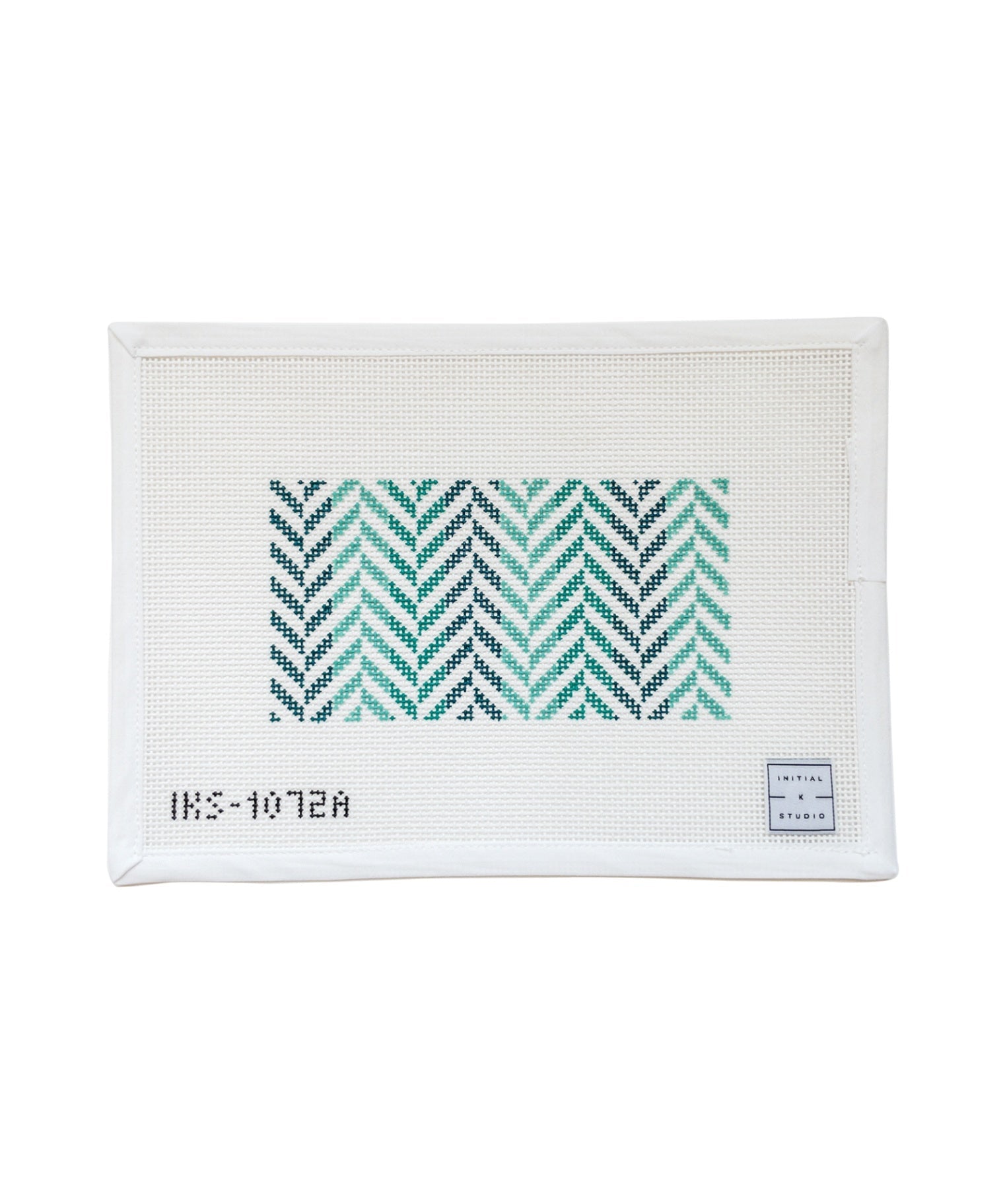 Turquoise Mini Herringbone Clutch - The Flying Needles