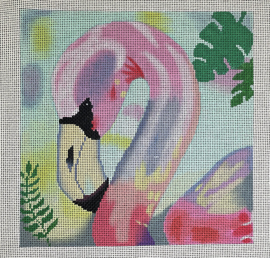 Watercolor Flamingo - The Flying Needles